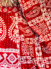 Load image into Gallery viewer, Large Vintage Kantha Shag Throw