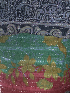 Large Vintage Kantha Shag Throw