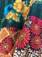 Load image into Gallery viewer, Large Vintage Kantha Shag Throw