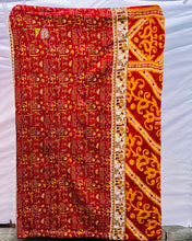 Load image into Gallery viewer, Large Vintage Kantha Shag Throw