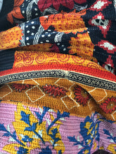 Load image into Gallery viewer, Large Vintage Kantha Shag Throw