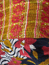 Load image into Gallery viewer, Large Vintage Kantha Shag Throw