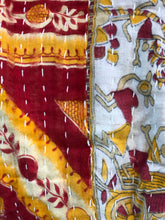 Load image into Gallery viewer, Large Vintage Kantha Shag Throw