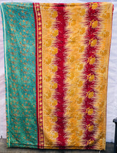 Load image into Gallery viewer, Large Vintage Kantha Minky Throw