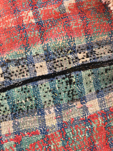 Large Vintage Kantha Shag Throw