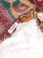 Load image into Gallery viewer, Large Vintage Kantha Shag Throw