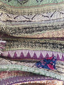 Large Ultra Vintage Kantha Shag Throw