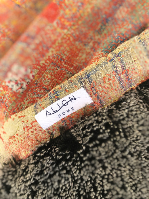 Large Vintage Kantha Shag Throw