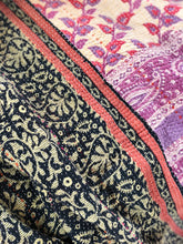 Load image into Gallery viewer, Large Vintage Kantha Shag Throw