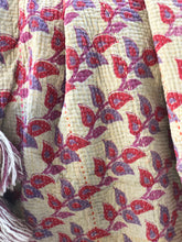 Load image into Gallery viewer, Large Vintage Kantha Shag Throw