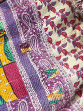 Load image into Gallery viewer, Large Vintage Kantha Shag Throw