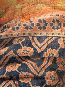 Large Vintage Kantha Shag Throw